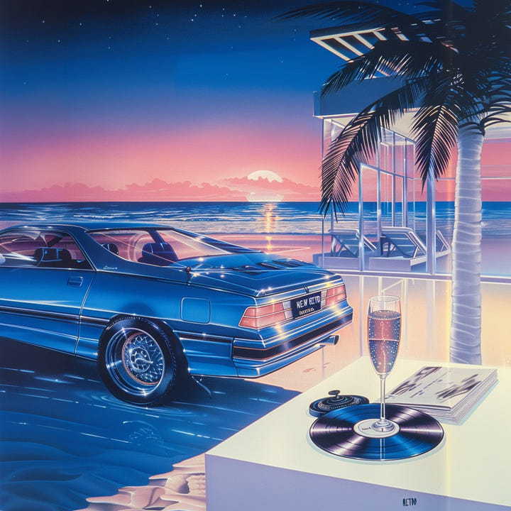 Beachside Sunset 1986