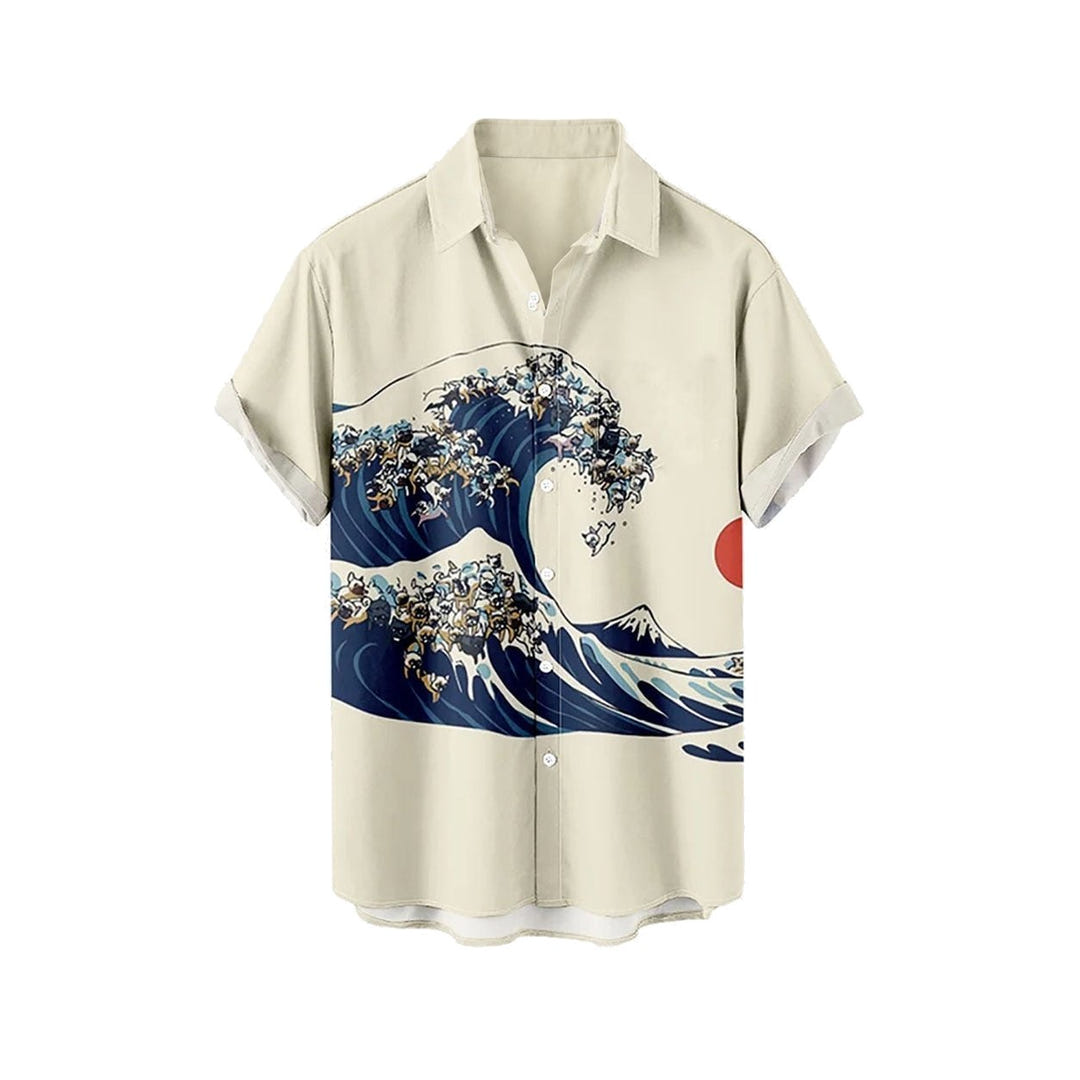 White Kanagawa Waves Shirt
