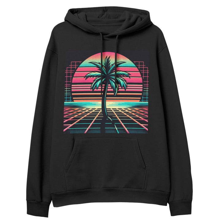 Retrowave Tree Hoodie 1983