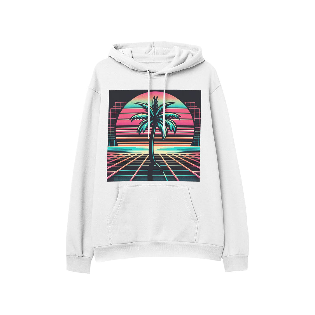 Retrowave Tree Hoodie 1983