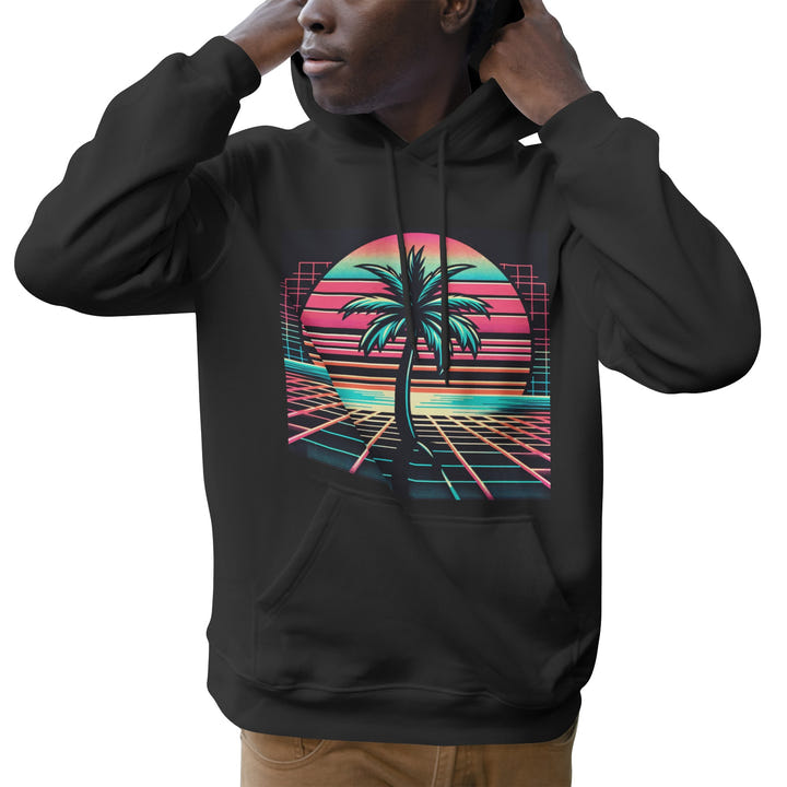 Retrowave Tree Hoodie 1983