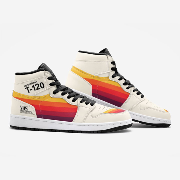 1988 VHS T-120 Retrowave Sneakers - New Retro Streetwear Newretro.Net