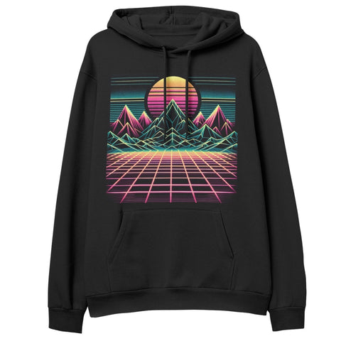 Retro Sunset Hoodie 1986