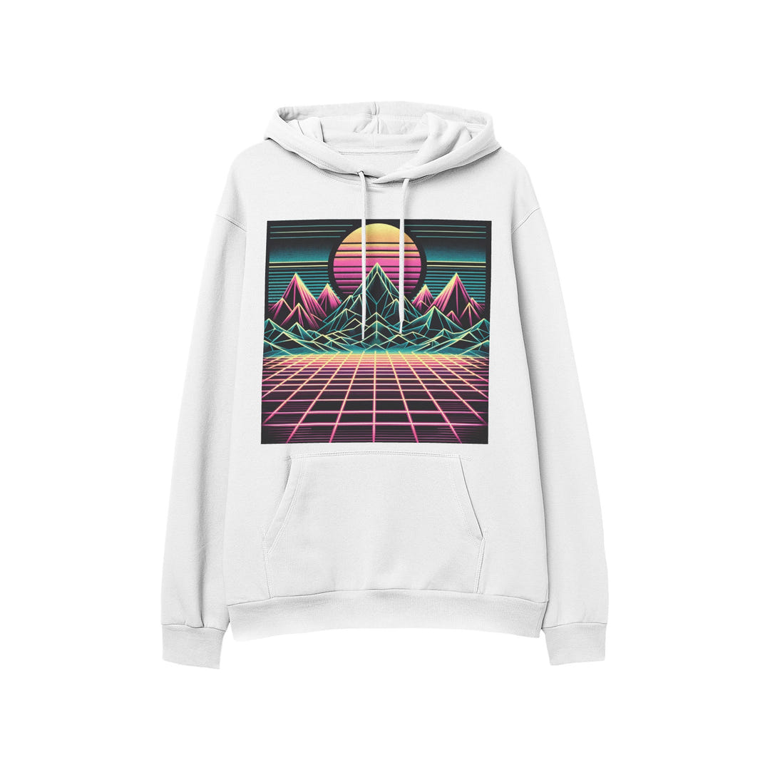 Retro Sunset Hoodie 1986