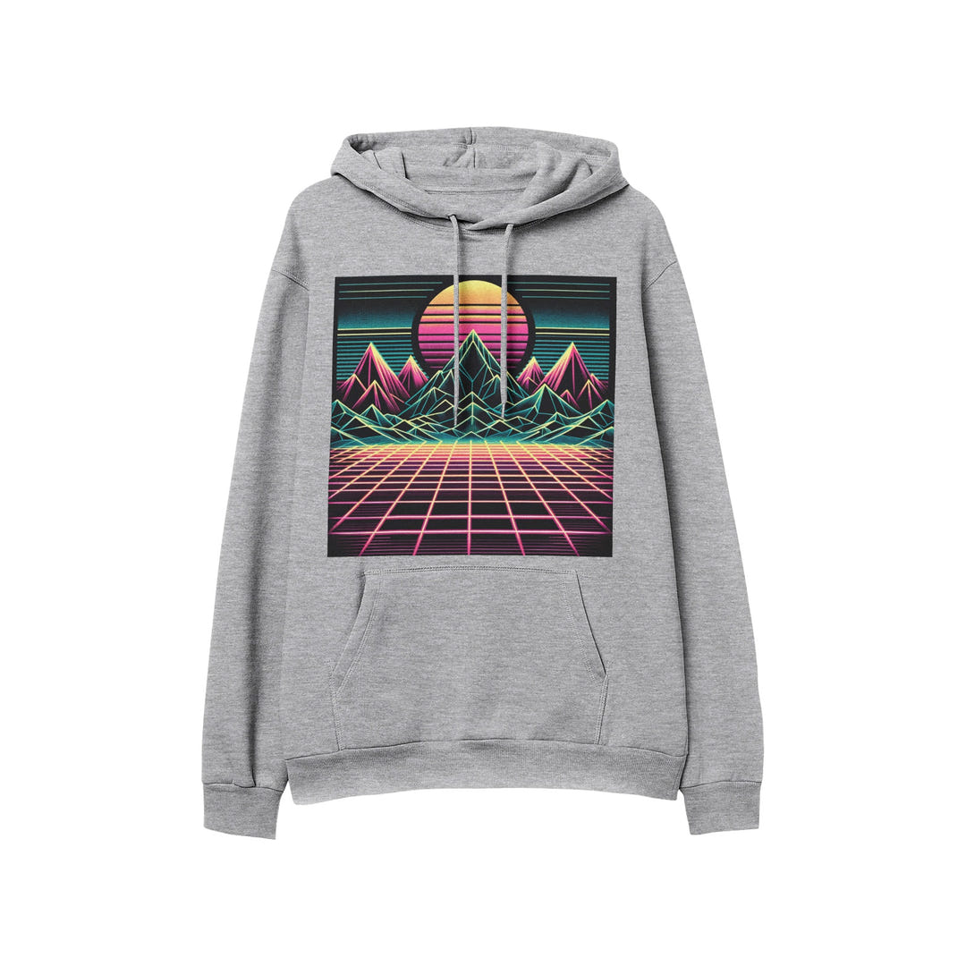 Retro Sunset Hoodie 1986