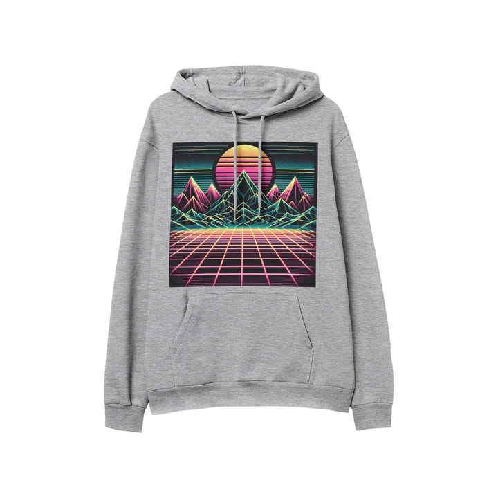 Retro Sunset Hoodie 1986