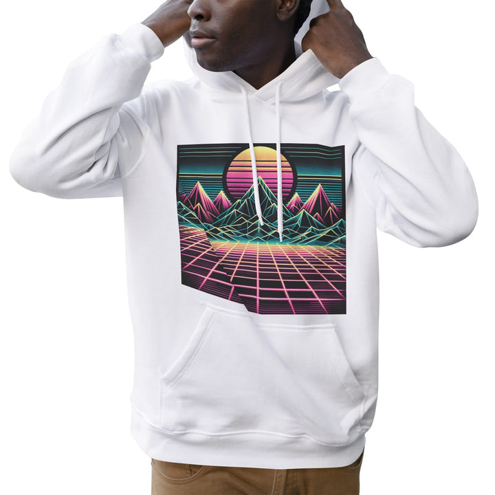 Retro Sunset Hoodie 1986
