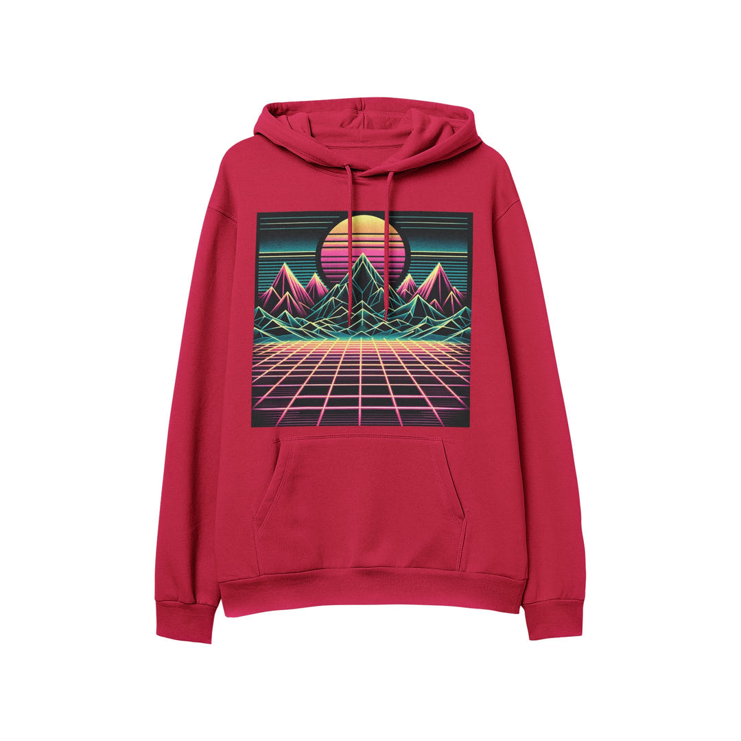 Retro Sunset Hoodie 1986