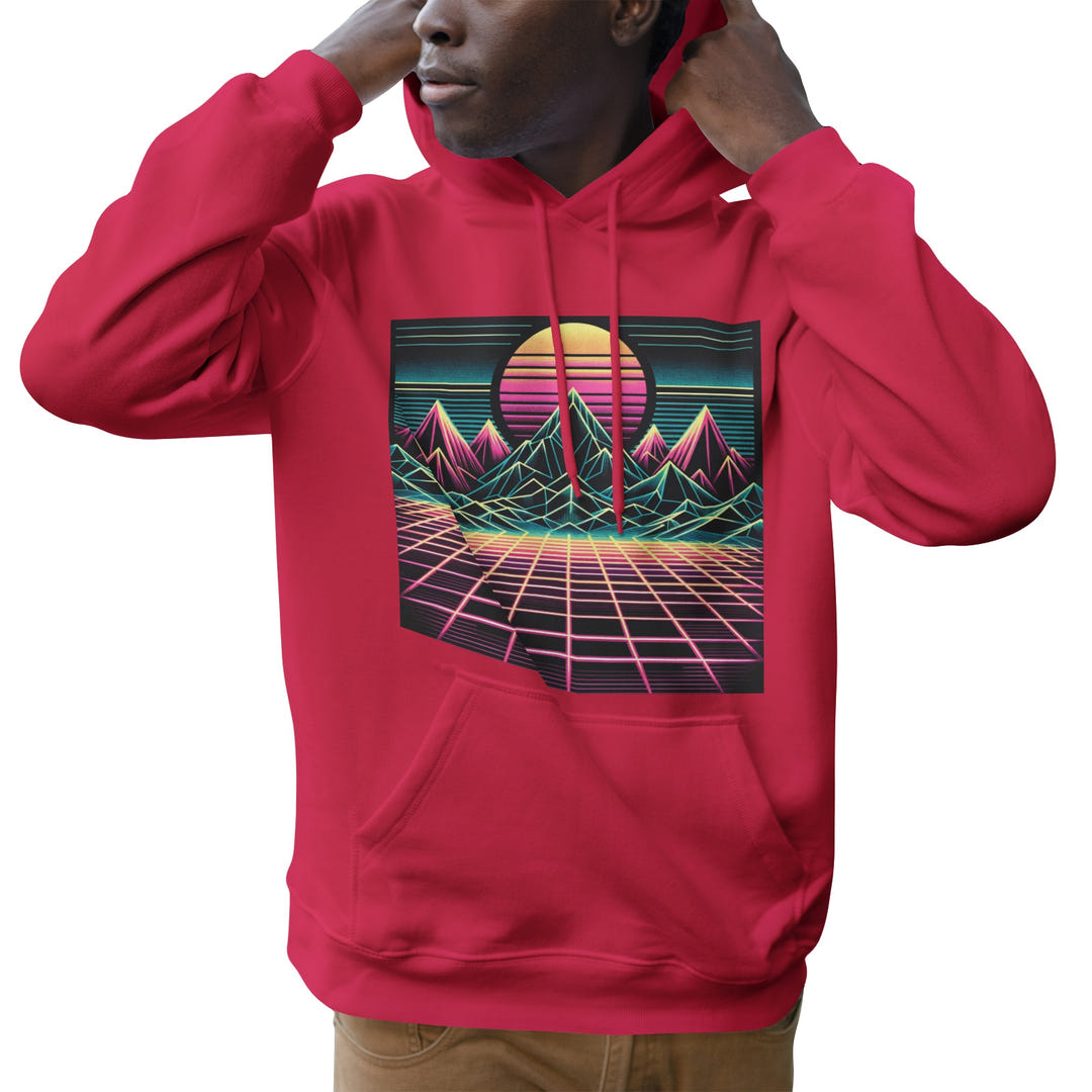 Retro Sunset Hoodie 1986