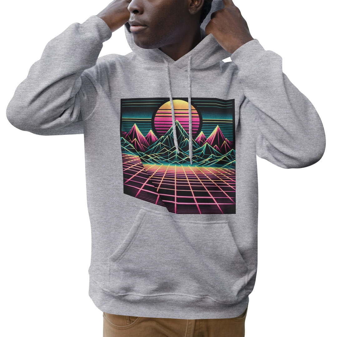 Retro Sunset Hoodie 1986