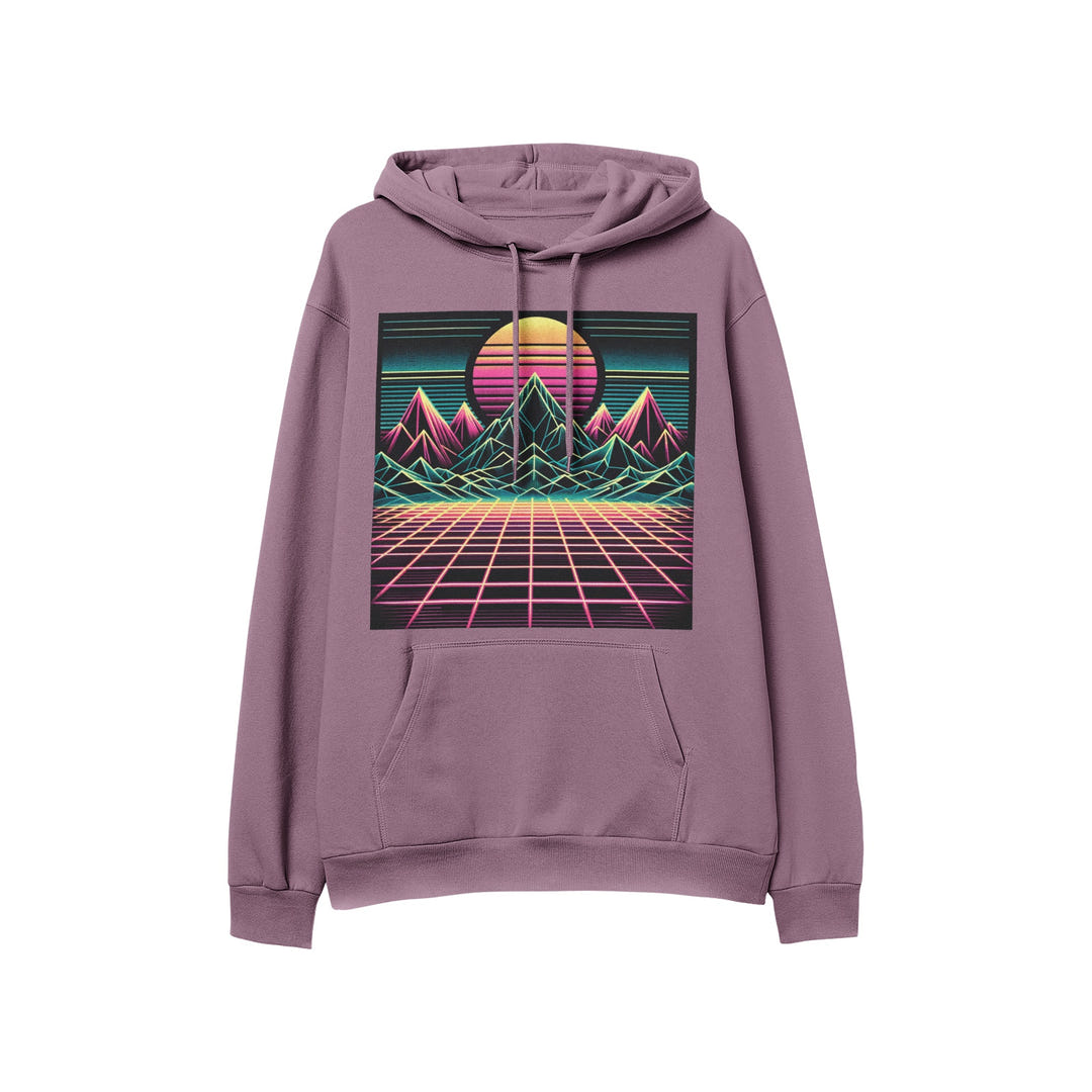 Retro Sunset Hoodie 1986