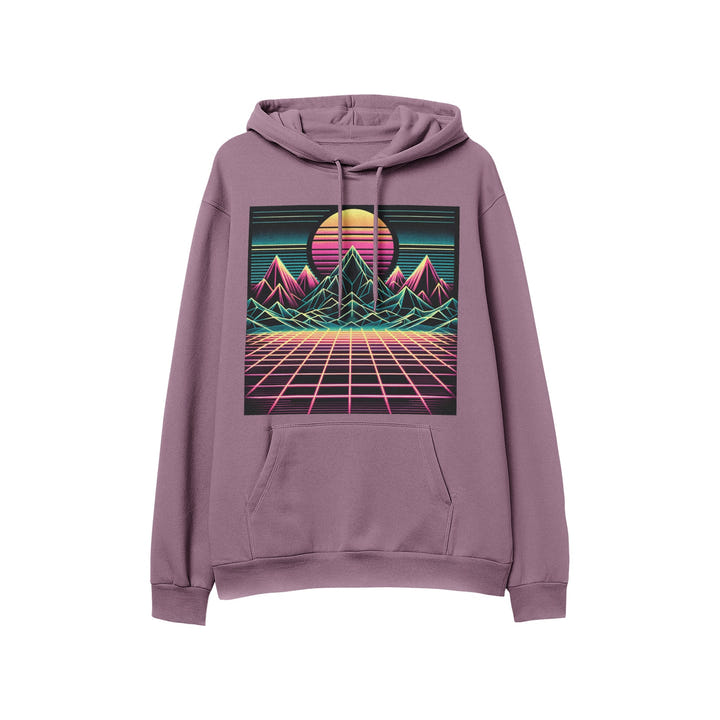 Retro Sunset Hoodie 1986