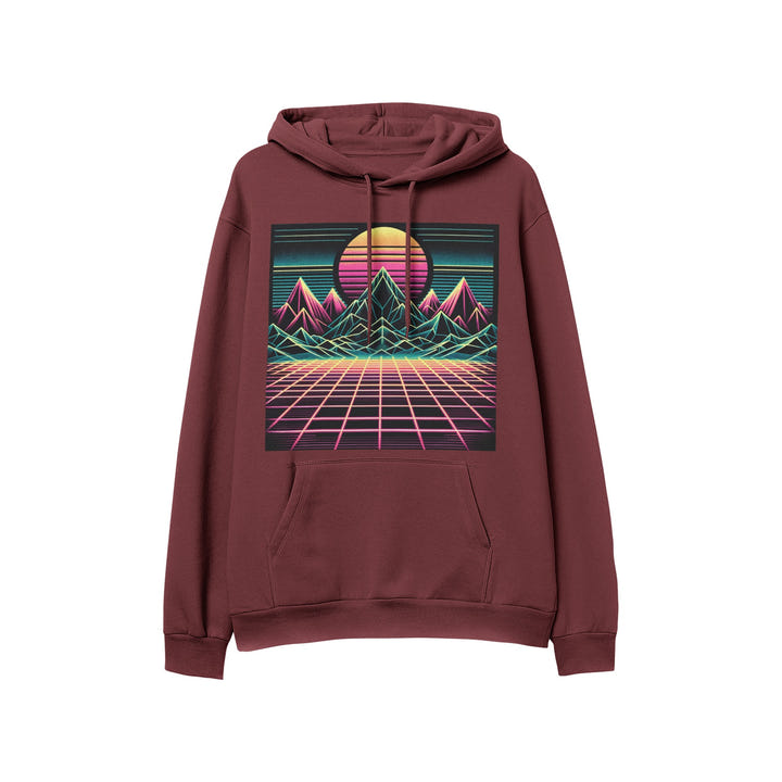Retro Sunset Hoodie 1986