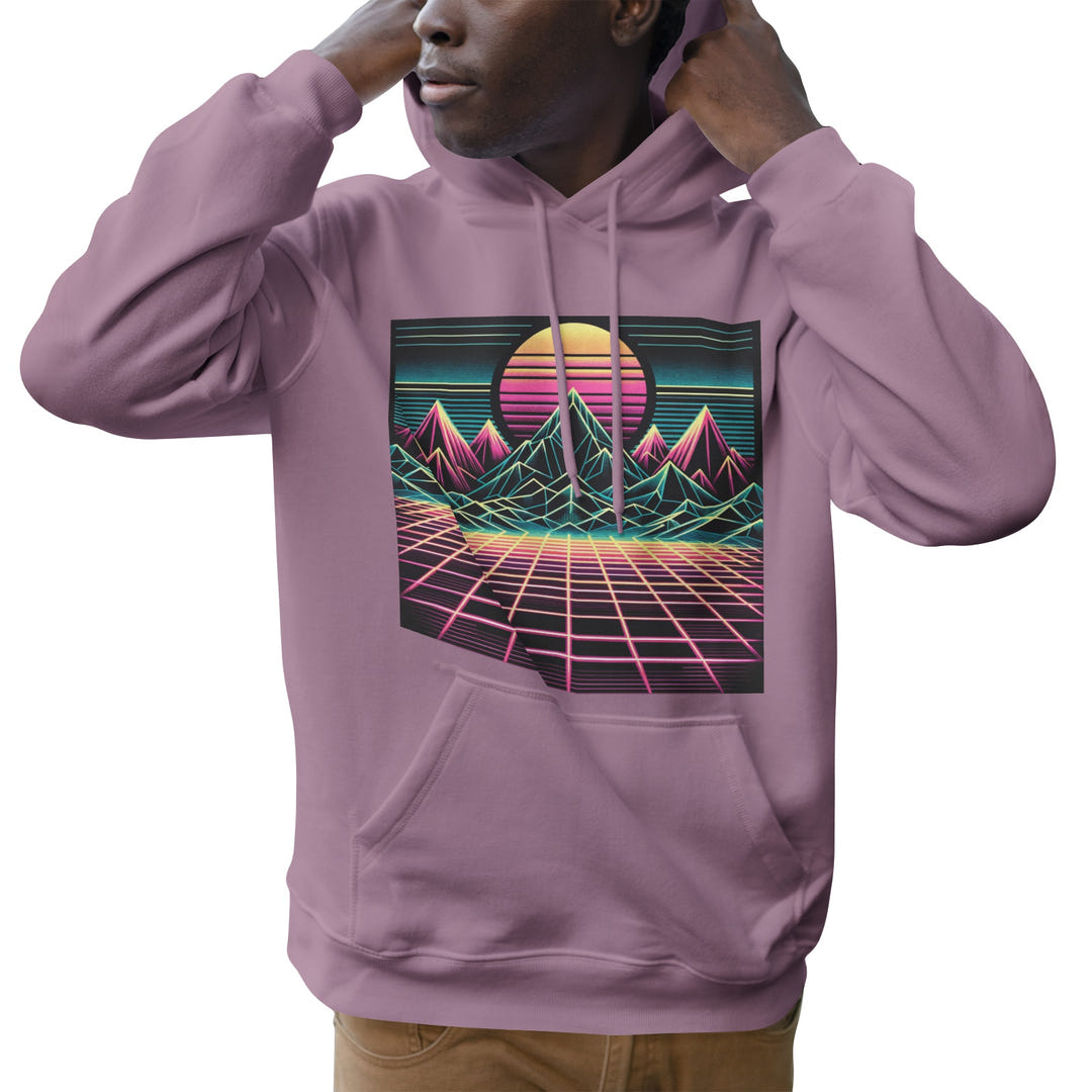 Retro Sunset Hoodie 1986
