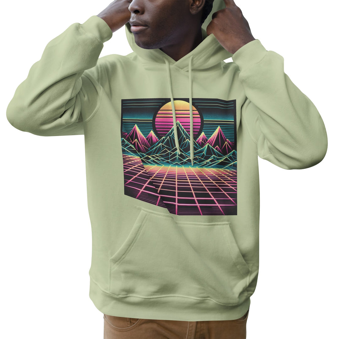 Retro Sunset Hoodie 1986