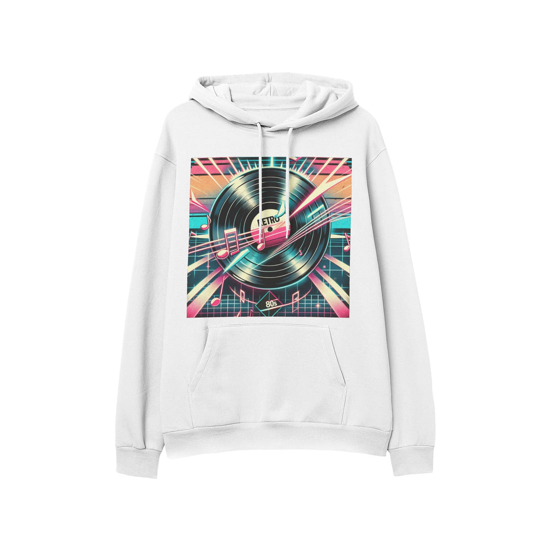 Retro Vinyl Hoodie 1982