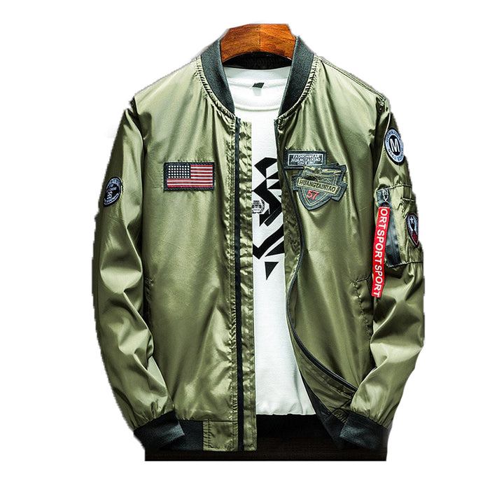 Army Green Bomber Jacket - New Retro Streetwear Newretro.Net