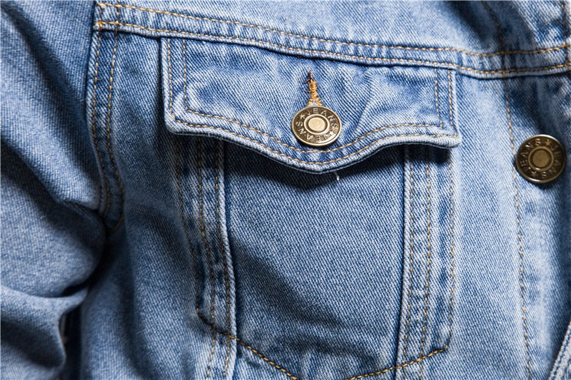 Retro Cotton Denim Jacket 1981 - Newretro.Net