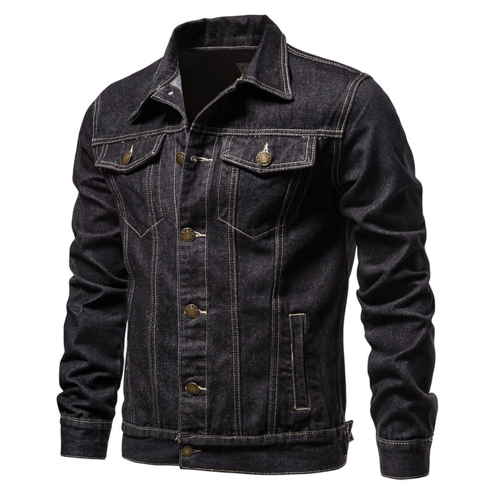 Black Retro Denim Jacket - Newretro.Net