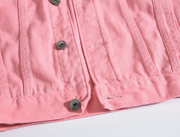 Pink Denim jacket 1986 - Newretro.Net