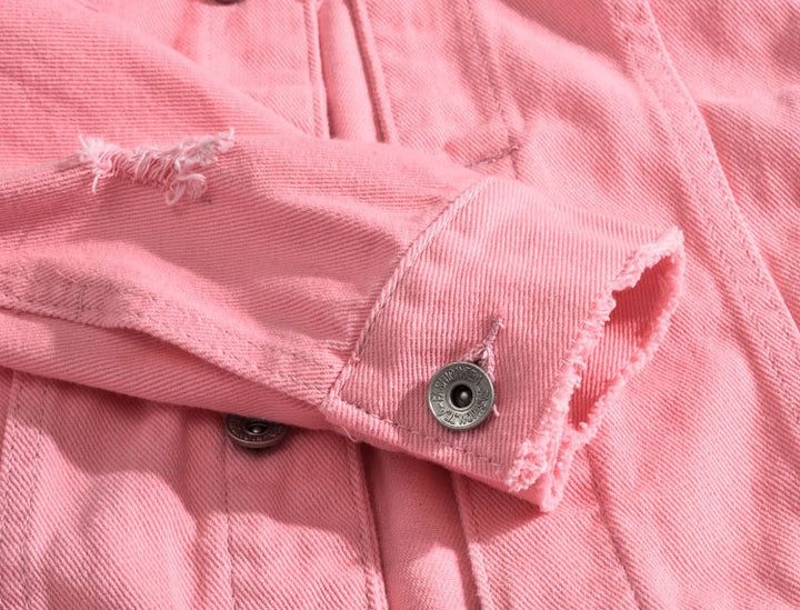 Pink Denim jacket 1986 - Newretro.Net