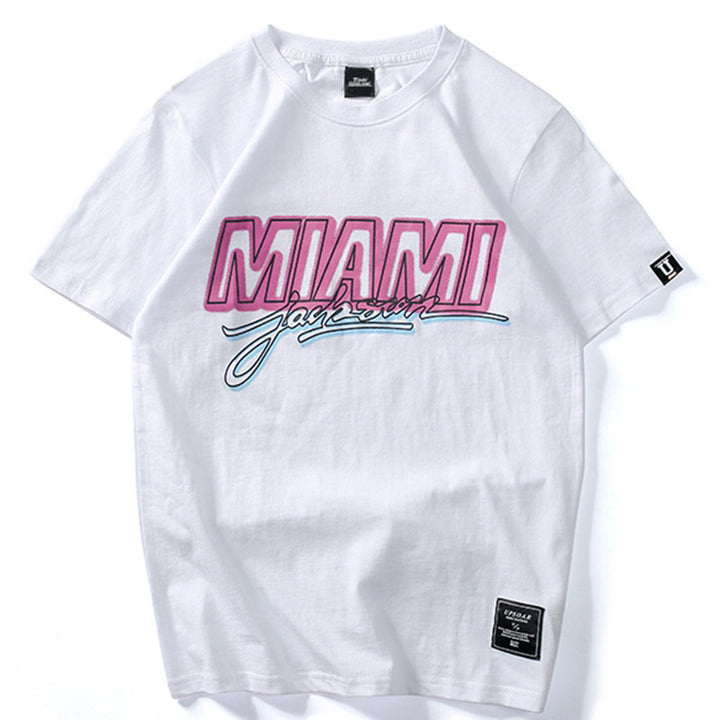 Miami Streets Tee - New Retro Streetwear Newretro.Net