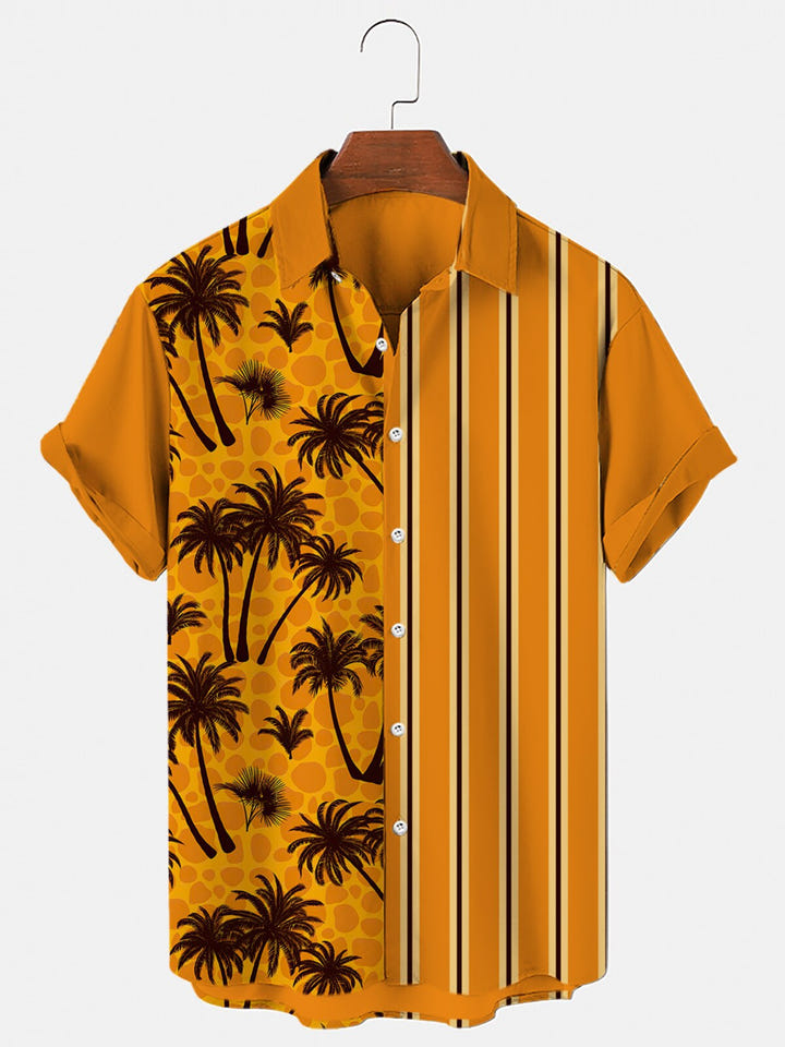 Retrowave Shirt 1985, 80s retrowave palm print shirt, view 11