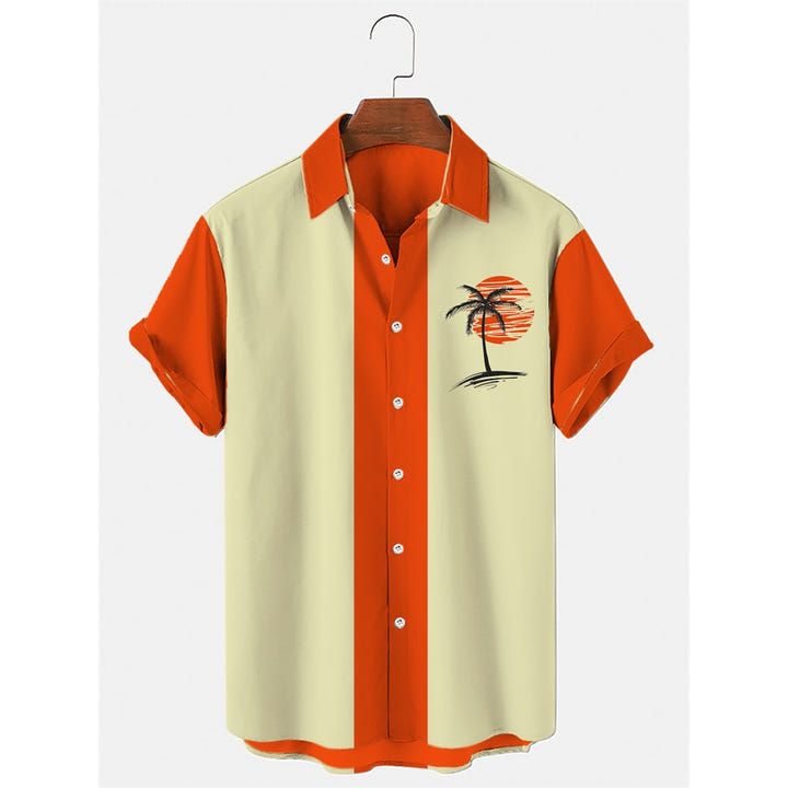 Retrowave Shirt 1985, 80s retrowave palm print shirt