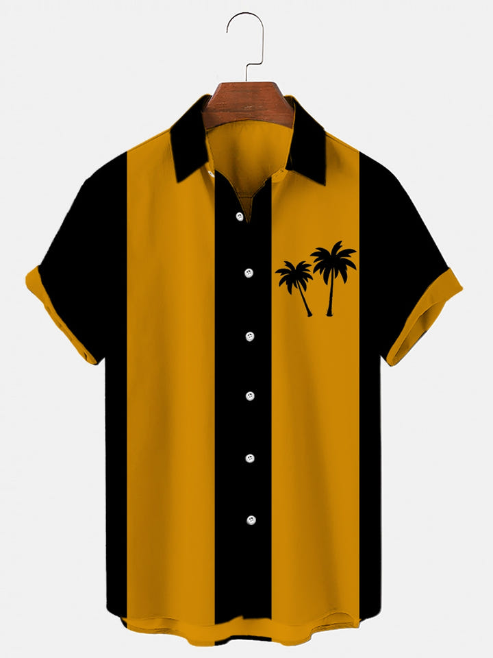 Retrowave Shirt 1985, 80s retrowave palm print shirt, view 8