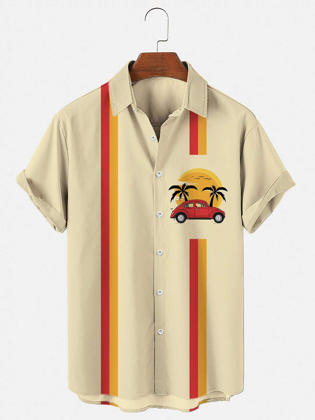 Retrowave Shirt 1985, 80s retrowave palm print shirt, view 10
