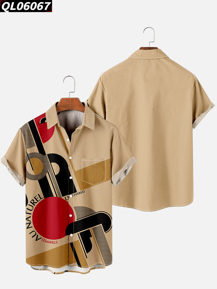 1983 Abstract Pattern Shirts - Newretro.Net