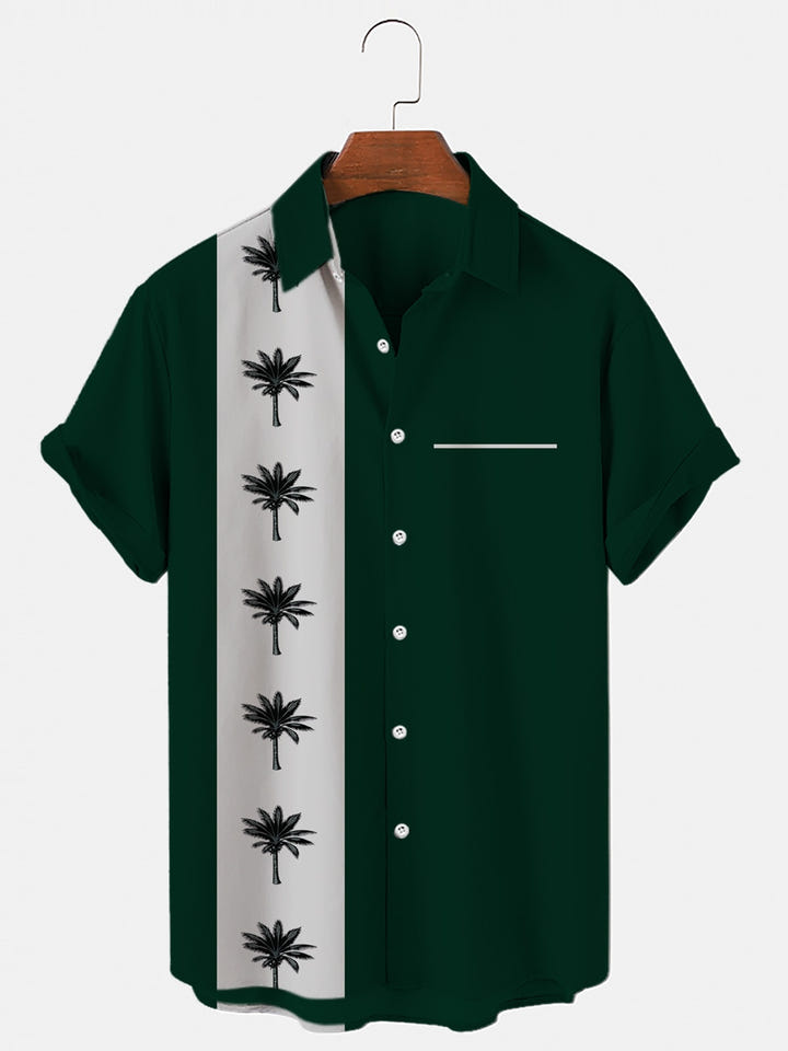 Retrowave Shirt 1985, 80s retrowave palm print shirt, view 9