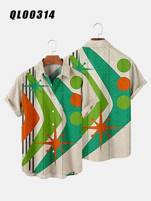 1983 Abstract Pattern Shirts - Newretro.Net