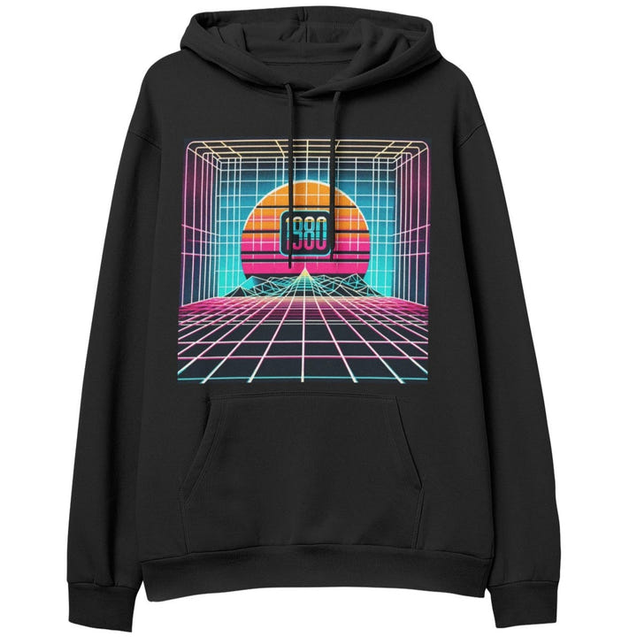 Synthwave Sunset Hoodie 1982