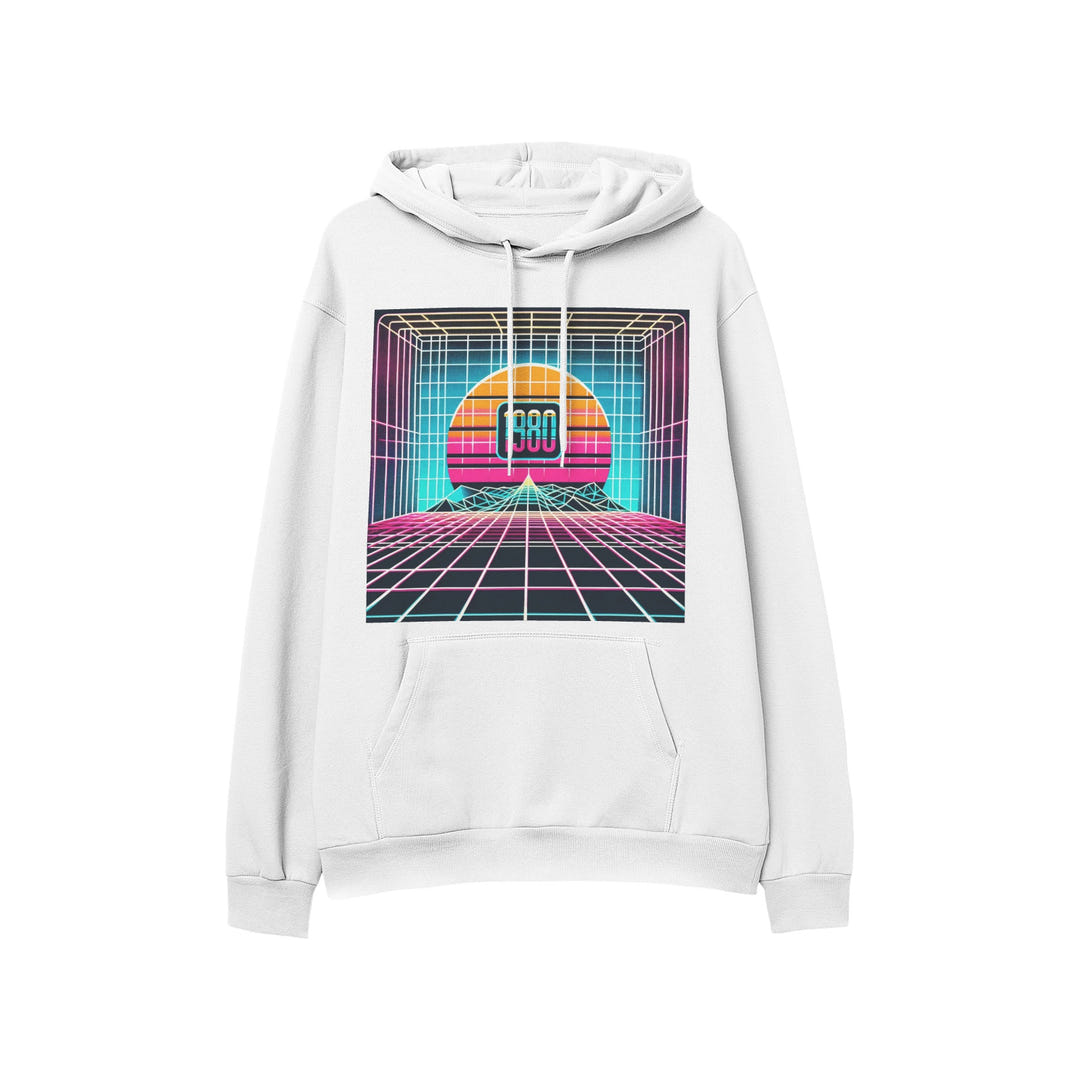 Synthwave Sunset Hoodie 1982