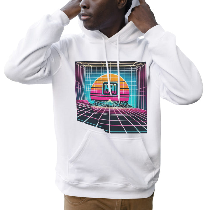Synthwave Sunset Hoodie 1982