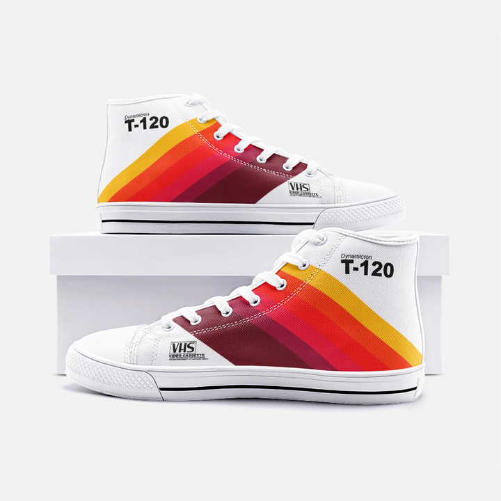 VHS High Top Canvas Shoes - Newretro.Net