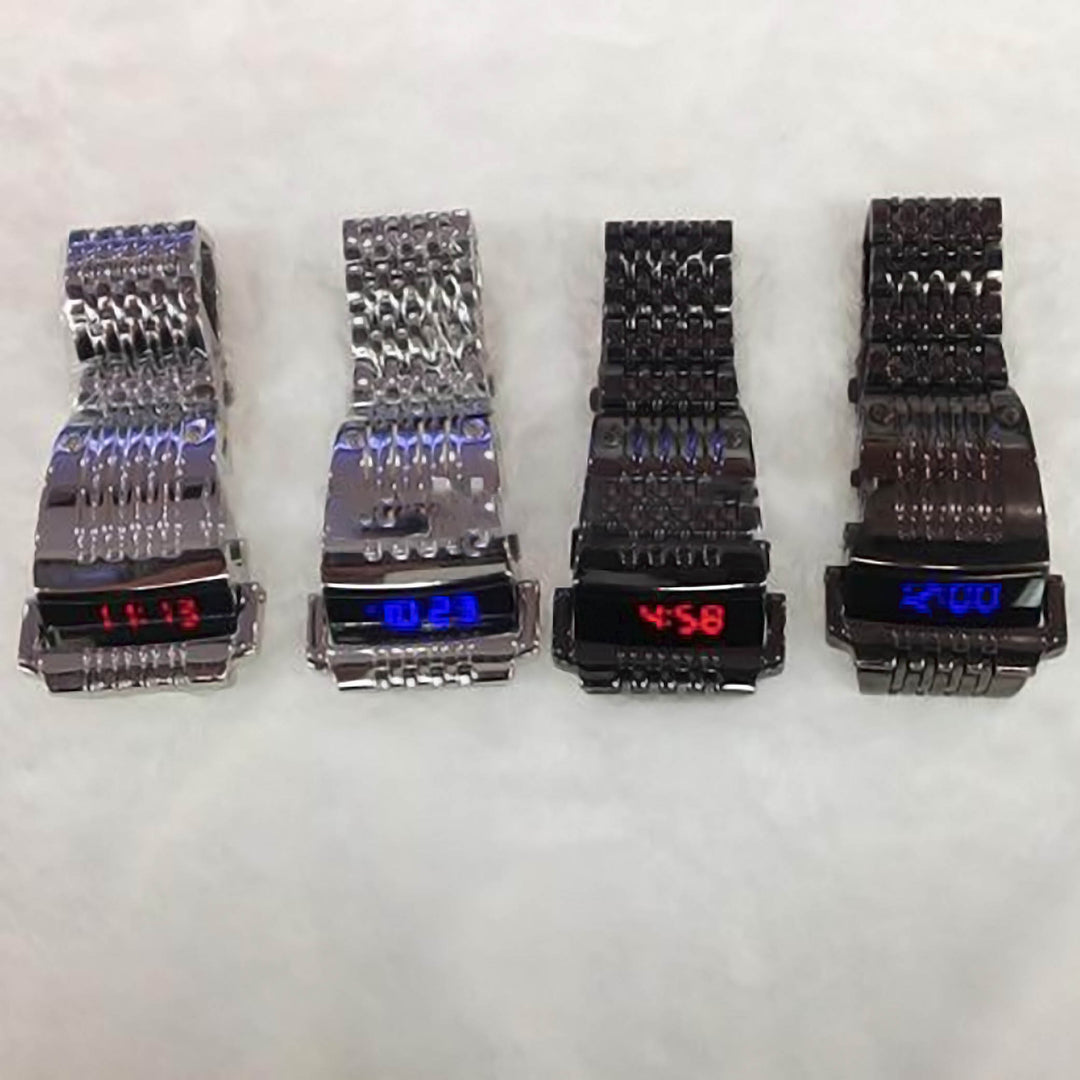 1989 LED Stainless Steel Watch - Newretro.Net