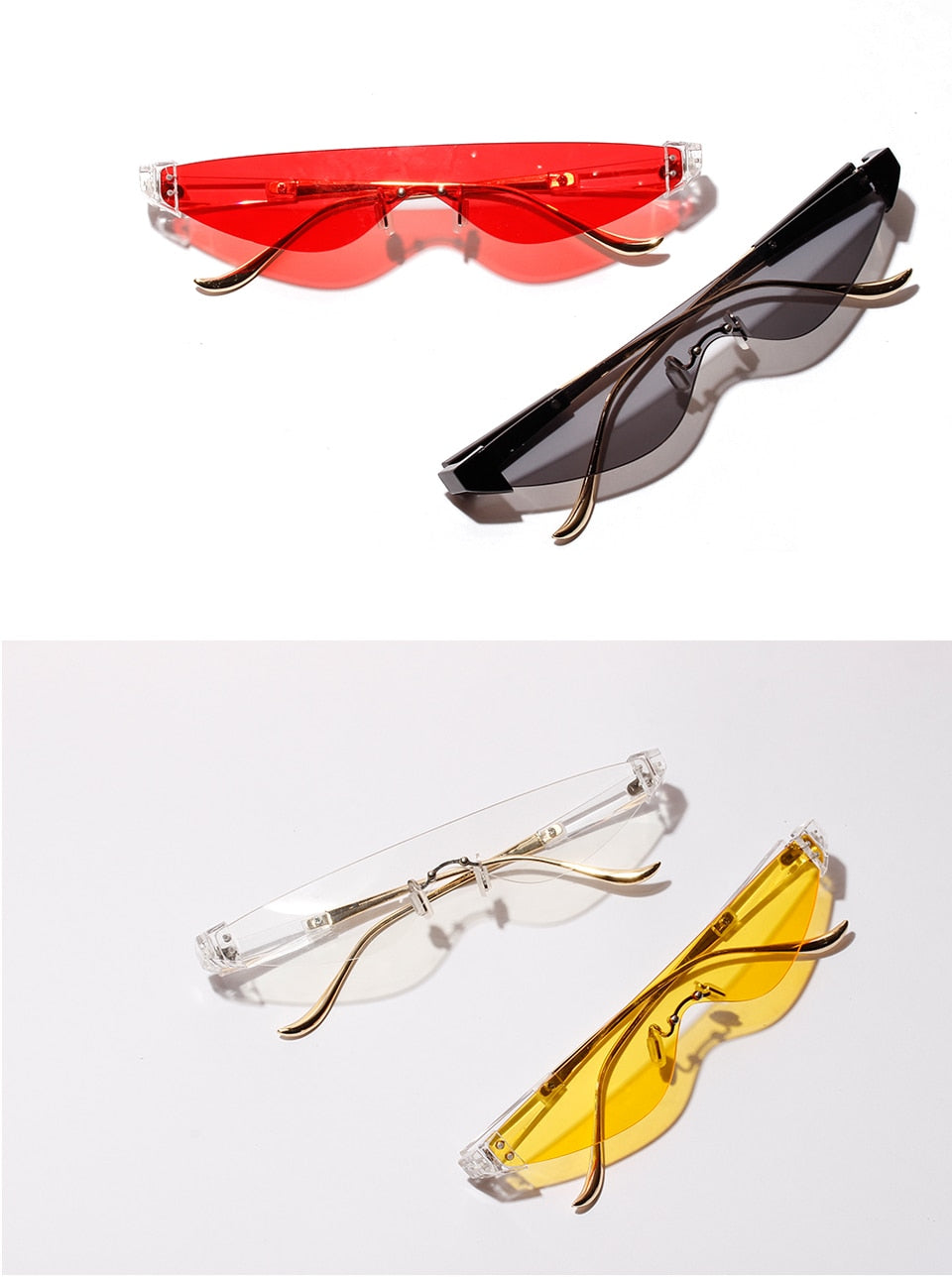 Unisex Triangle Retro Sunglasses - New Retro Streetwear Newretro.Net