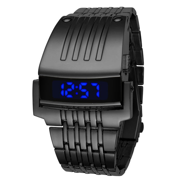 1989 LED Stainless Steel Watch - Newretro.Net