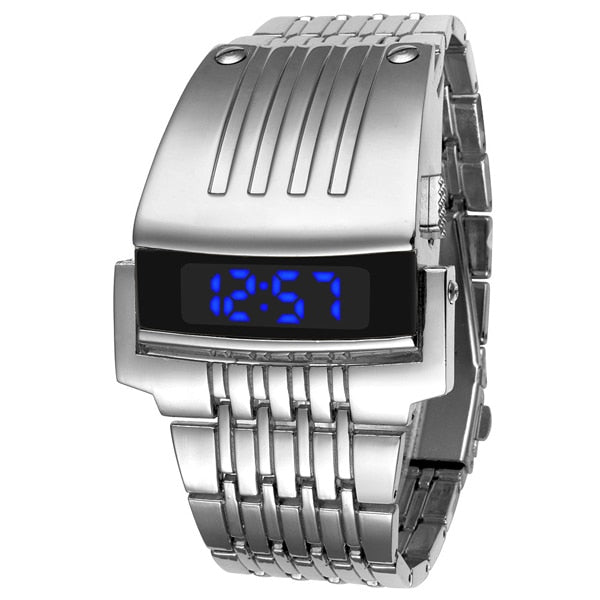 1989 LED Stainless Steel Watch - Newretro.Net