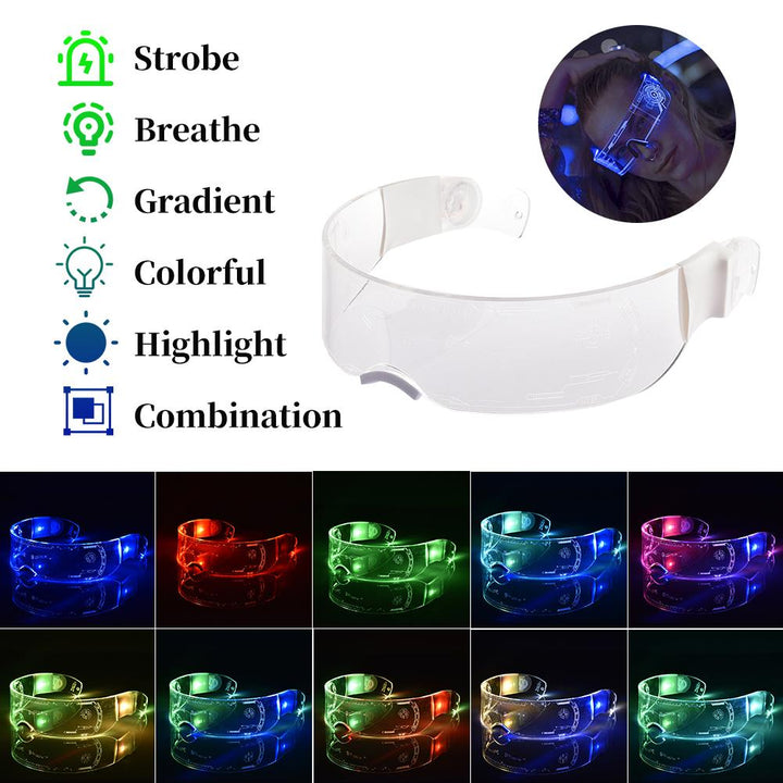 LED Luminous Glasses 7 Colors - New Retro Streetwear Newretro.Net