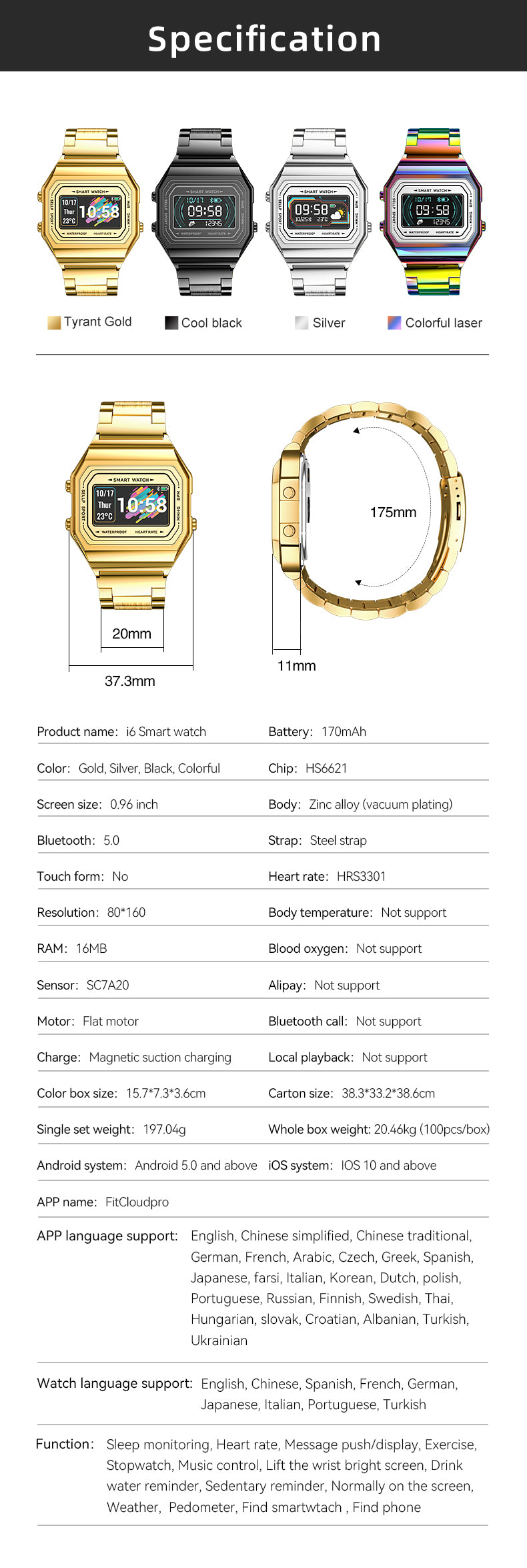 Retro-Looking Smart Watch 1983 - Newretro.Net