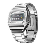 Retro-Looking Smart Watch 1983 Silver - Newretro.Net