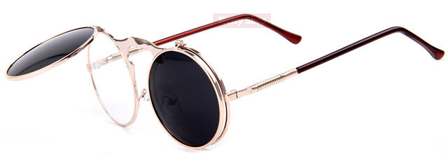 Merry's Steampunk Sunglasses Round - New Retro Streetwear Newretro.Net