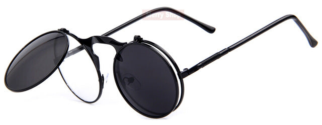 Merry's Steampunk Sunglasses Round - New Retro Streetwear Newretro.Net