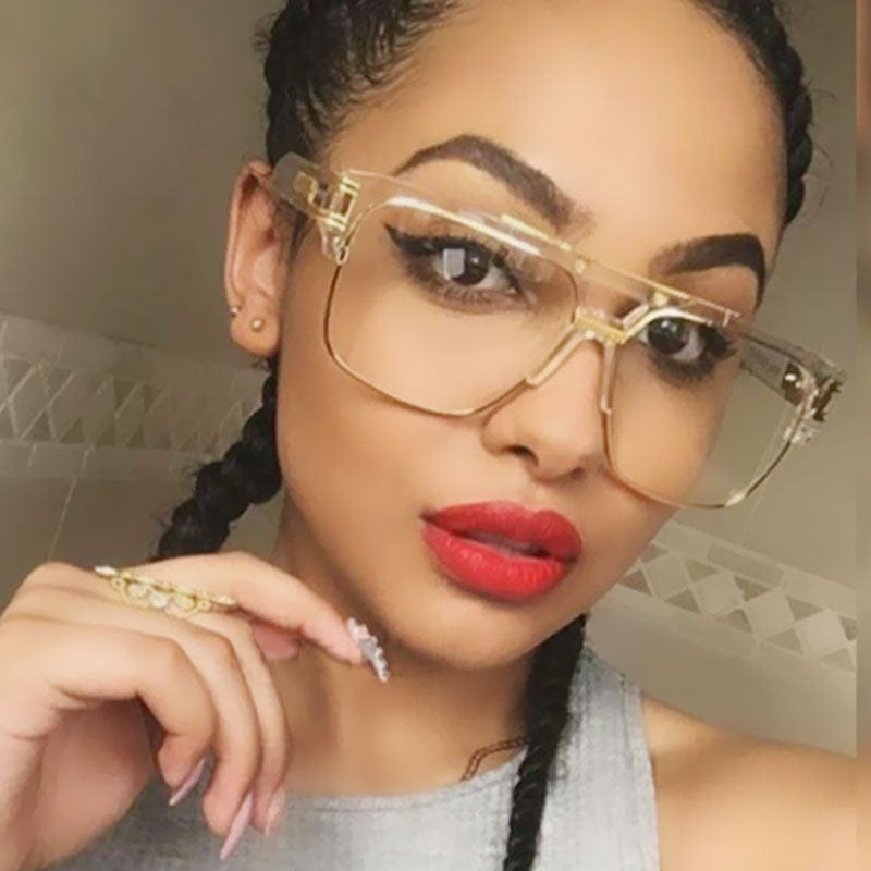Oversize Square Sunglasses - New Retro Streetwear Newretro.Net