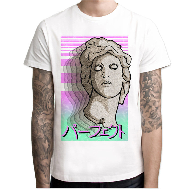 Vaporwave Summer Fashion Casual White - New Retro Streetwear Newretro.Net