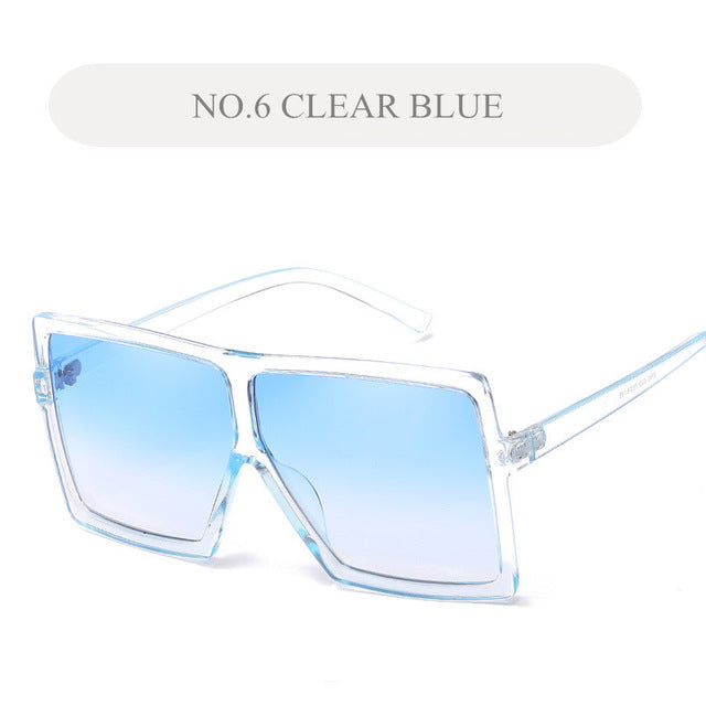 Oversized Large Square Sunglasses - New Retro Streetwear Newretro.Net