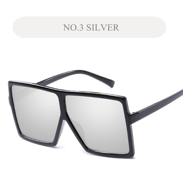 Large black square outlet sunglasses